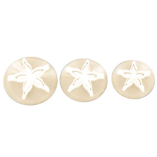 FMM Cutter Rose Calyx Set of 3 Cake Icing Fondant Sugar Craft Flower Stencil
