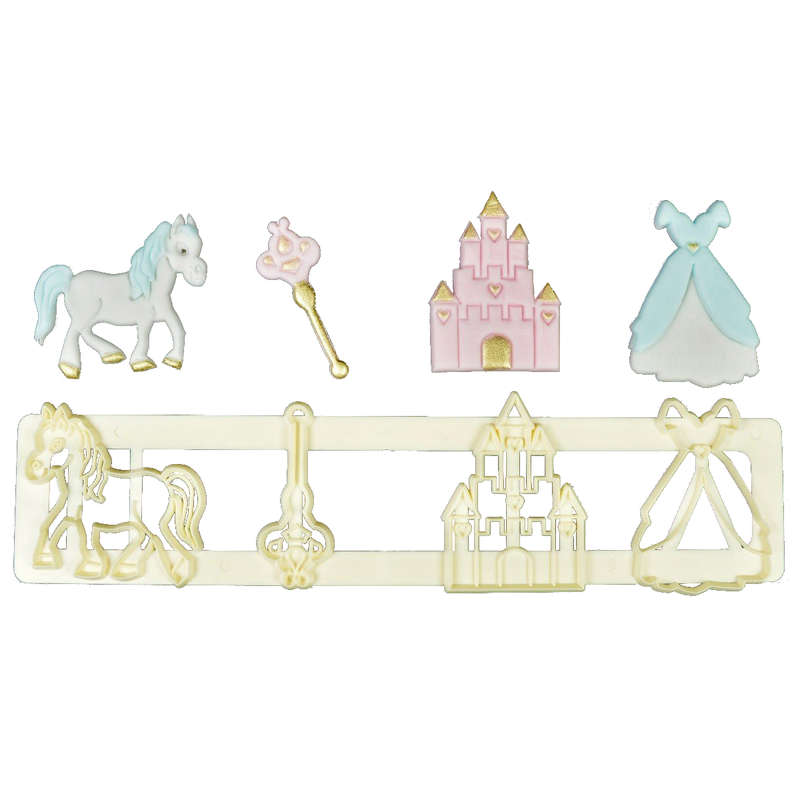 FMM Fairytale Motifs Sugarpaste Sugarcraft Cutter Stencil for Cake Decoration