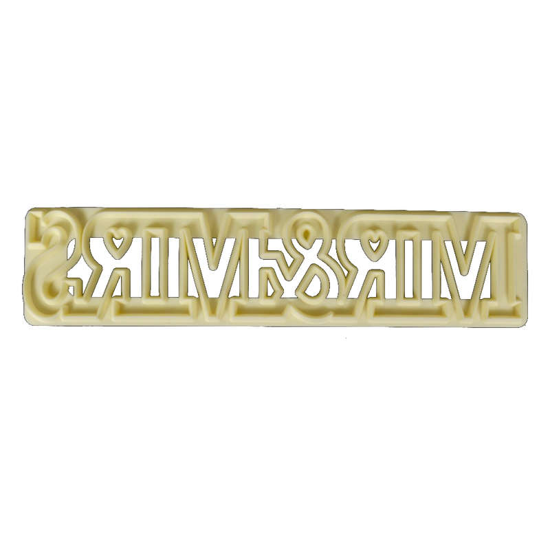 FMM MR&MRS Curved Words Sugarpaste Sugarcraft Cutter Stencil for Cake Decoration