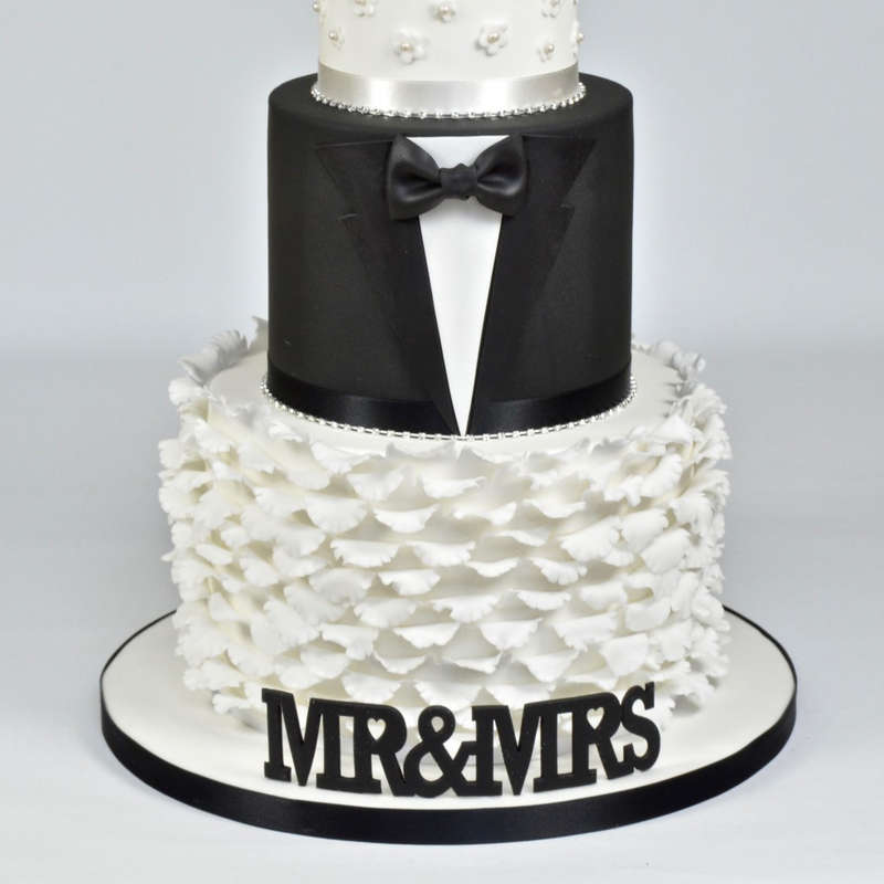 FMM MR&MRS Curved Words Sugarpaste Sugarcraft Cutter Stencil for Cake Decoration