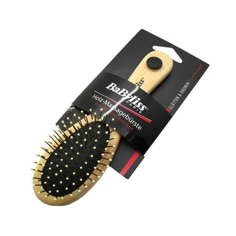 BaByliss Small Wooden Beaded Massage Hair Brush for Child Children x10 Brushes