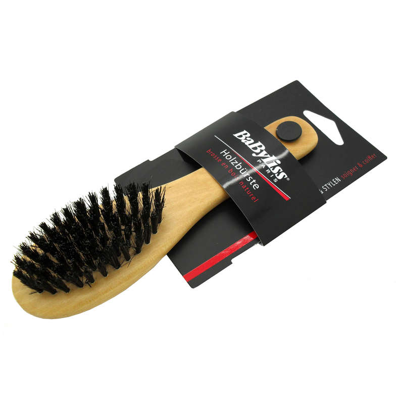 BaByliss Child's Small Natural Wooden Bristle Massage Hairbrush x10 Brushes