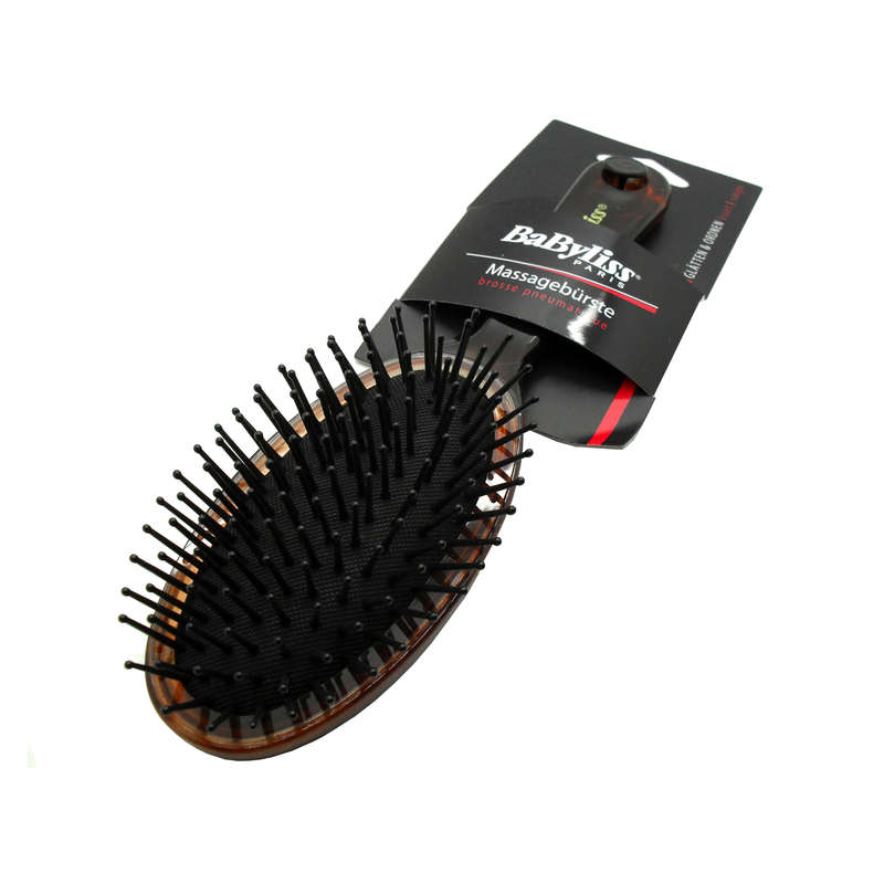 BaByliss Plastic Vintage Effect Bristle Massage Hair Brush for Ladies Women Girl