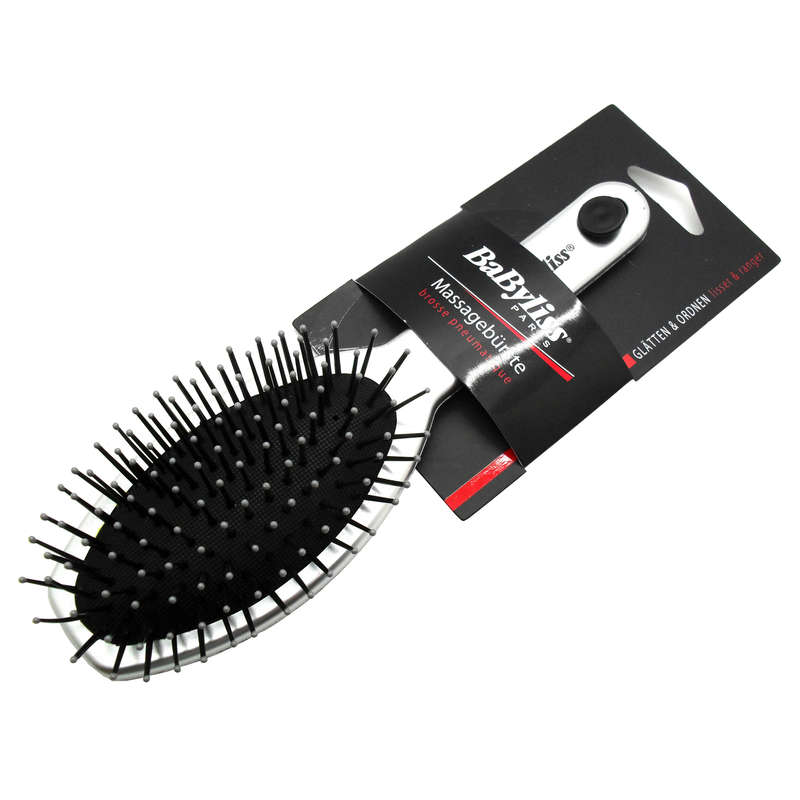 BaByliss Plastic Silver Bristle Massage Hair Brush for Women Girls Ladies x5