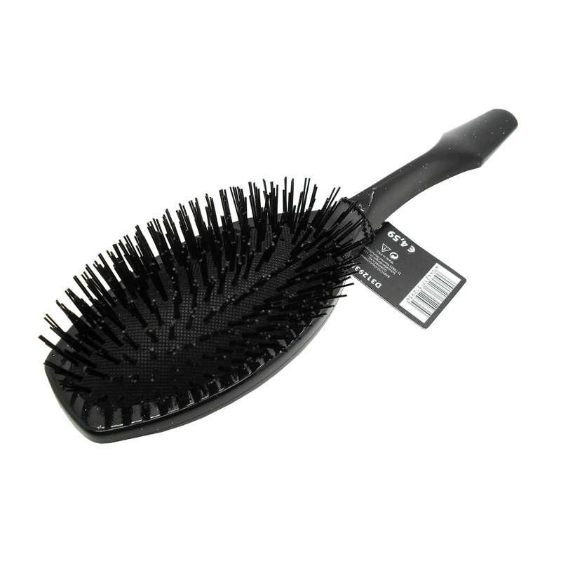 BaByliss Plastic Black Bristle Massage Hair Brush for Women Ladies Girls