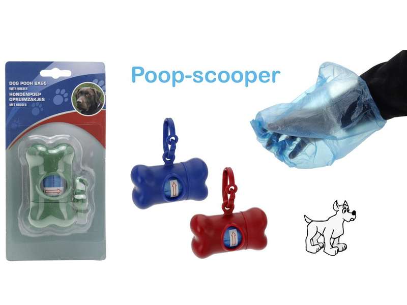 Dog Poop Poo Bags -Blue