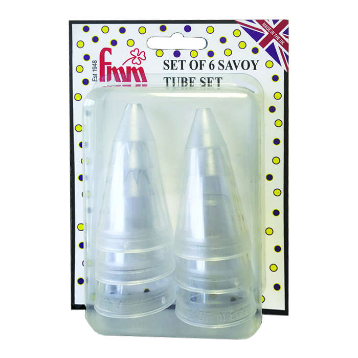 FMM Piping Icing Decoration Decorating Sugarcraft Set Of 6 Savoy Tubes Nozzle