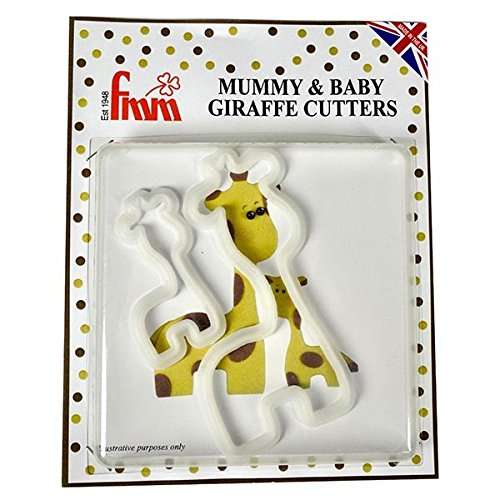 FMM Giraffe Animal Mummy & Baby Sugarcraft Cake Fondant Icing Cutter Set 2 Sizes