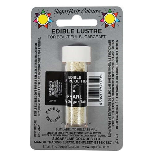 Sugarflair PEARL Sugarcraft Edible Lustre Glitter Sparkly Shimmer Cake Decor