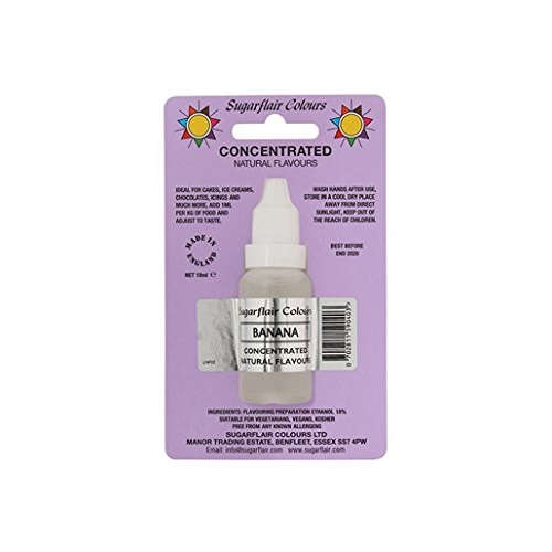 Sugarflair BANANA Concentrated Natural Flavours For Cakes Icings Cup Cakes