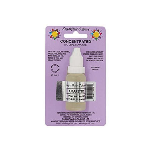 Sugarflair AMARETTO Concentrated Natural Flavours For Cakes Ice Cream Icings Jam