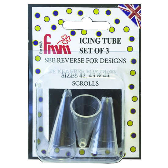 FMM Piping Icing Decoration Decorating Sugarcraft Scrolls Nozzle Tip Set