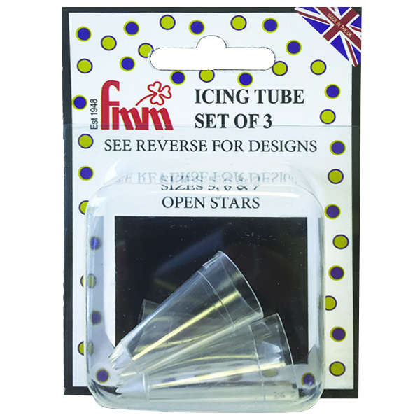 FMM Piping Icing Decoration Decorating Sugarcraft Open Stars Nozzle Tip Set