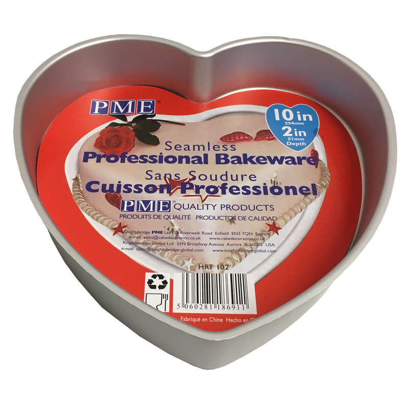 PME Heart Love Valentines Mould Cake Cooking Baking Tin Pan Tray 10 x 2 ` Inch