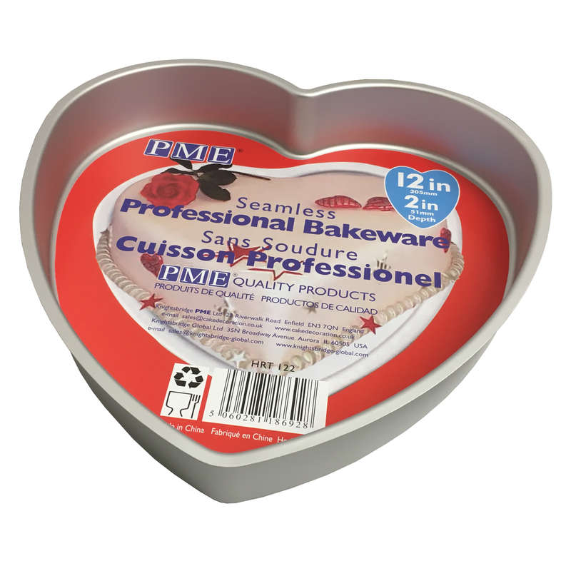 PME Heart Love Valentines Mould Cake Cooking Baking Tin Pan Tray 12 x 2 ` Inch