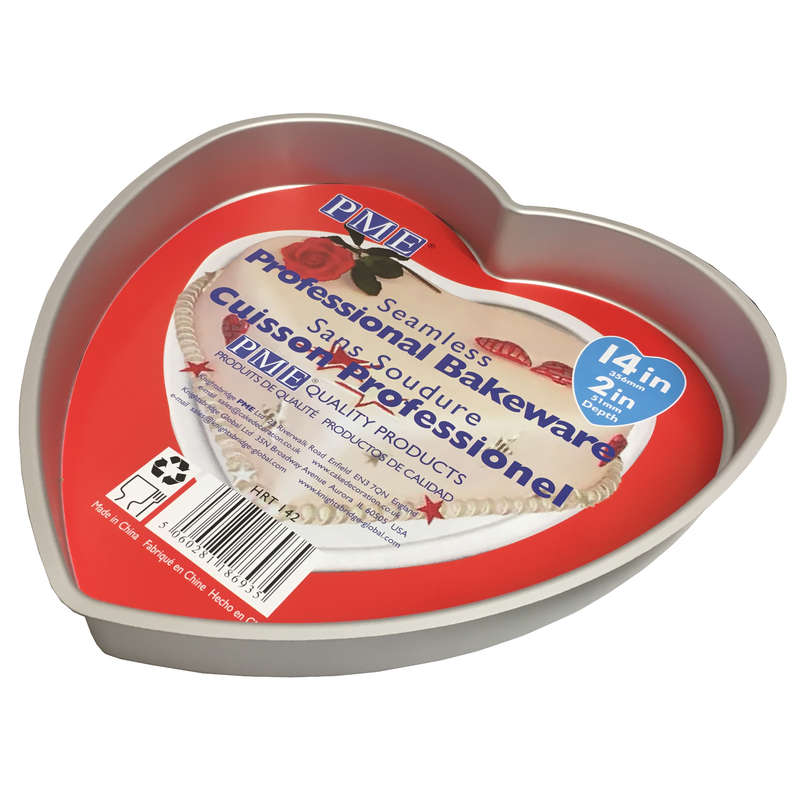 PME Heart Love Valentines Mould Cake Cooking Baking Tin Pan Tray 14 x 2 ` Inch