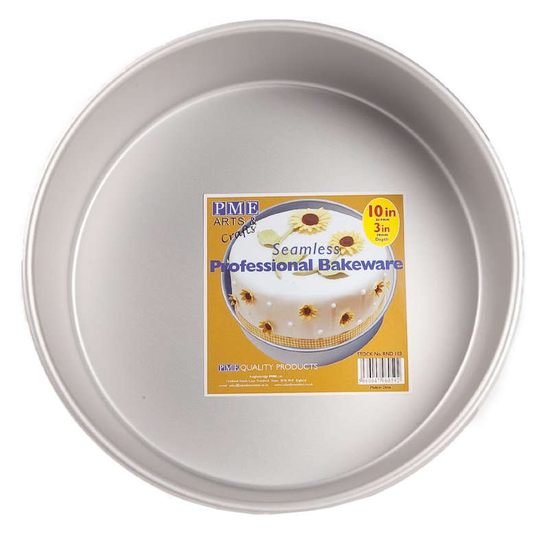 PME 10x3` ROUND Circle Aluminium Mold Mould Cake Decorating Baking Tin Pan Tray