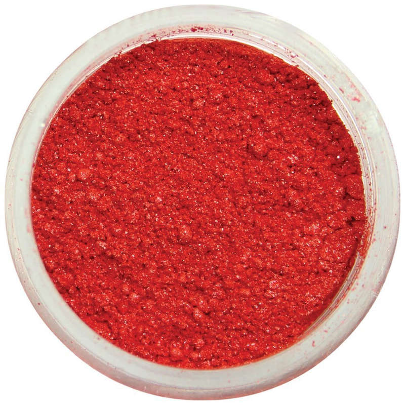 PME Lustre Powder Colour Loose Edible Food Colouring Dust - Razzle Dazzle Red