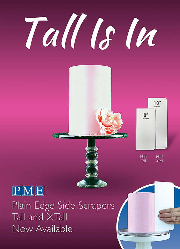 PME Cake Decorating Icing Tall Plain Edge Plastic Buttercream Scraper 20 x 9cm