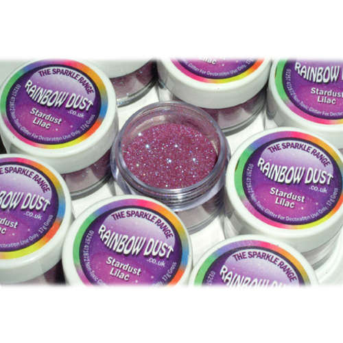 Rainbow Dust Non-Toxic Cake Glitter Decoration Sparkle Range STARDUST LILAC