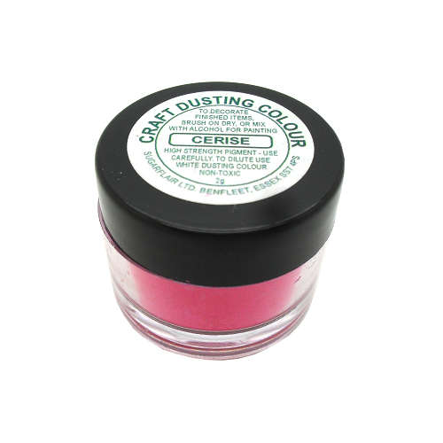 Sugarflair CERISE Craft Dusting Colour Powder Decorating Sugacraft Non-Toxic 2g