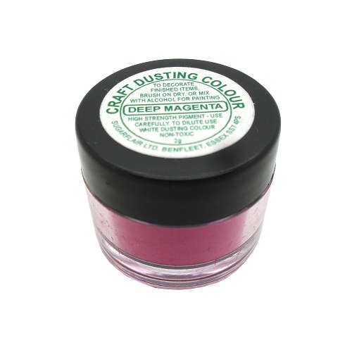 Sugarflair DEEP MAGENTA Craft Dusting Colour Powder Decorating Non-Toxic 2 g