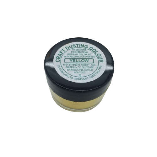 Sugarflair YELLOW Craft Dusting Colour Powder Decorating Non-Toxic 2 g