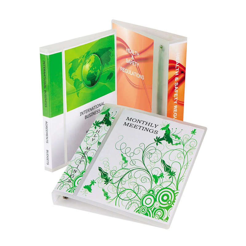Elba Polyvision Ring Binder A4 XL 70mm Clear for Personalisation Office School