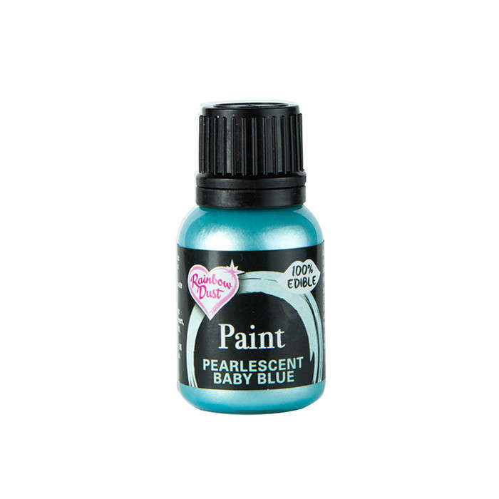 Rainbow Dust Edible Food Paint METALLIC PEARLESCENT BABY BLUE Cake Decorating
