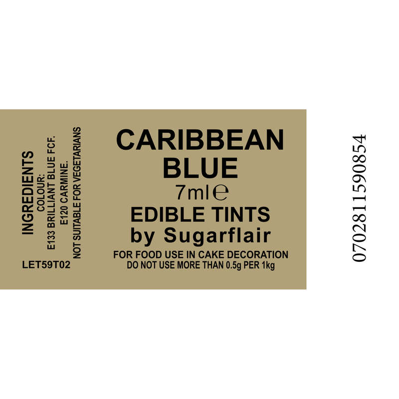 DAMAGED PACKAGING Sugarflair CARIBBEAN BLUE Blossom Tint Edible Food Colouring Colour Dust Powder