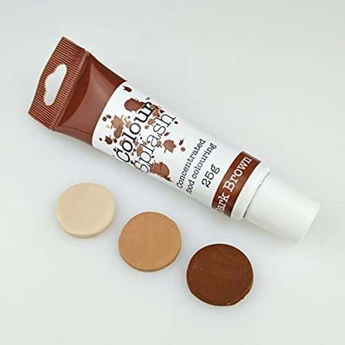 Colour Splash Food Colouring Gel for Cakes Baking Icing - 25g - Dark Brown