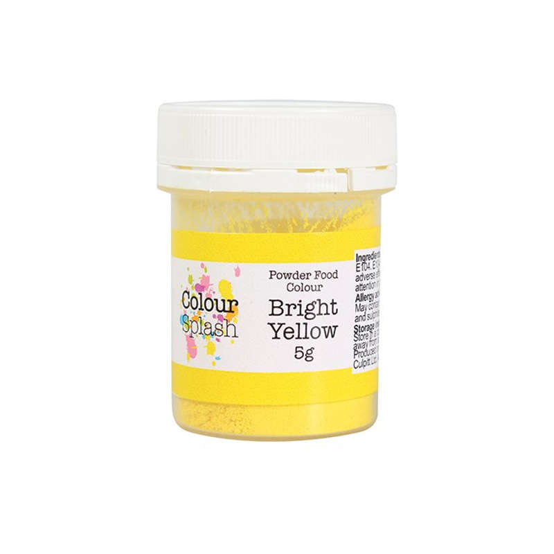 Colour Splash Food Colouring Dust Edible Powder 5g - Matt Bright Yellow
