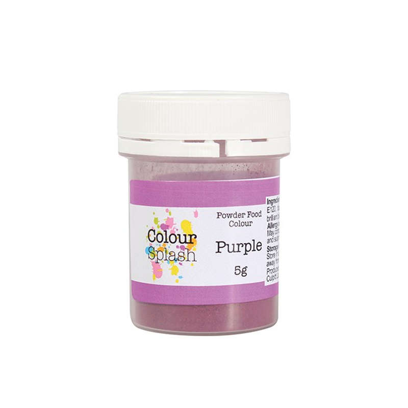 Colour Splash Food Colouring Dust - Edible Powder for Cakes 5g - Matt Purple