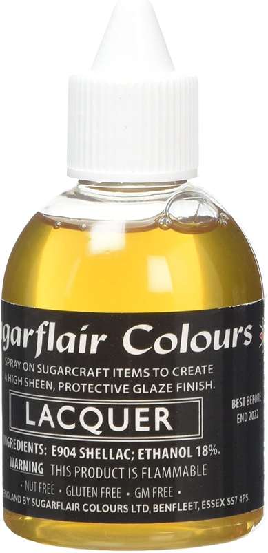 Sugarflair Edible Sugarcraft Airbrush Lacquer Confectioner`s Glaze Varnish 60ml