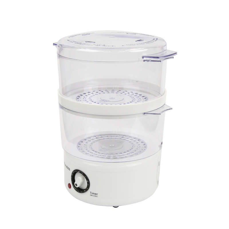 EMtronics 2 Tier Food, Steamer 4 Litre with Timer For Vegetables  open/damaged packaging Bgrade new