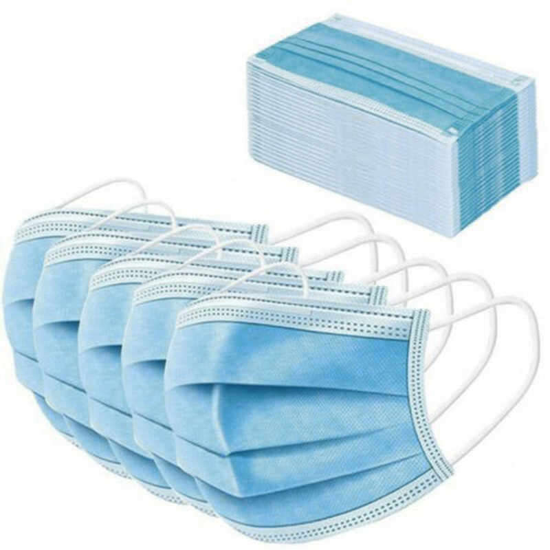 20 x 3-ply Disposable Face Masks with Ear Loops
