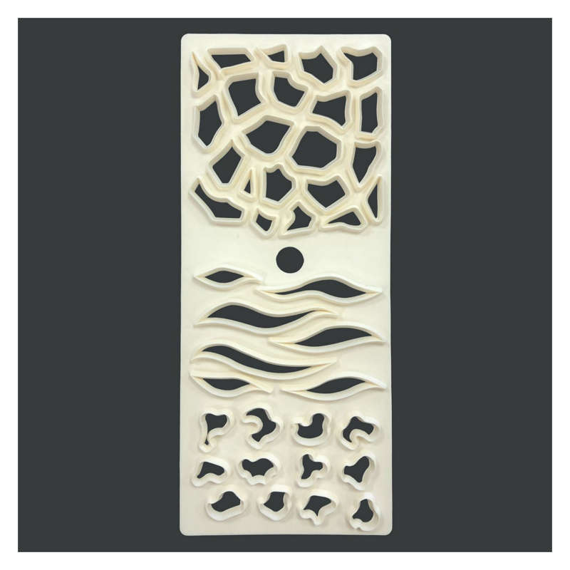 FMM Animal Print Cutter 3 in 1 Multi Pattern Icing Design Cake Decorating Tool