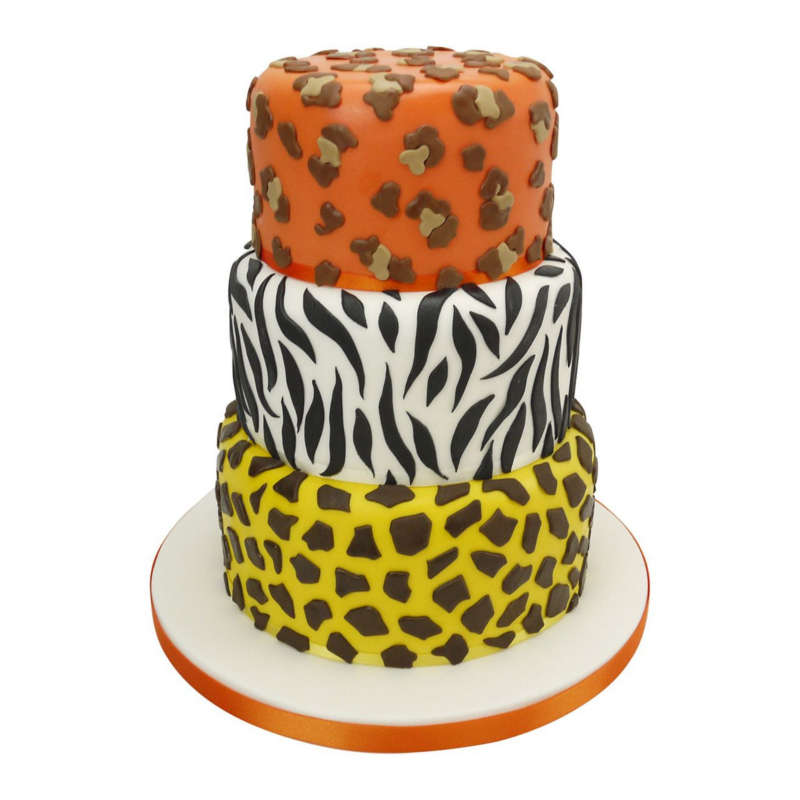 FMM Animal Print Cutter 3 in 1 Multi Pattern Icing Design Cake Decorating Tool