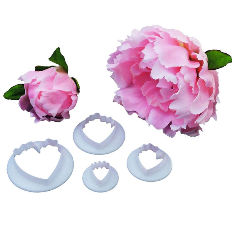 FMM Cutter Peony Flower Petal Shape Fondant Cake Icing Cutting Tool Sugar Paste