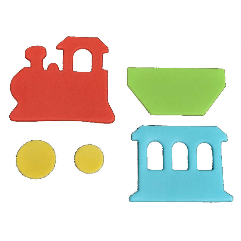 FMM Cutter Train Set Fondant Icing Cutting Tool For Cake Decoration - 4 Pieces