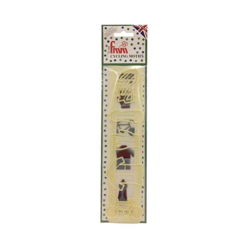 FMM Cycling Motifs Designs Modelling Sugarcraft Cake Decorating Tappit Cutter