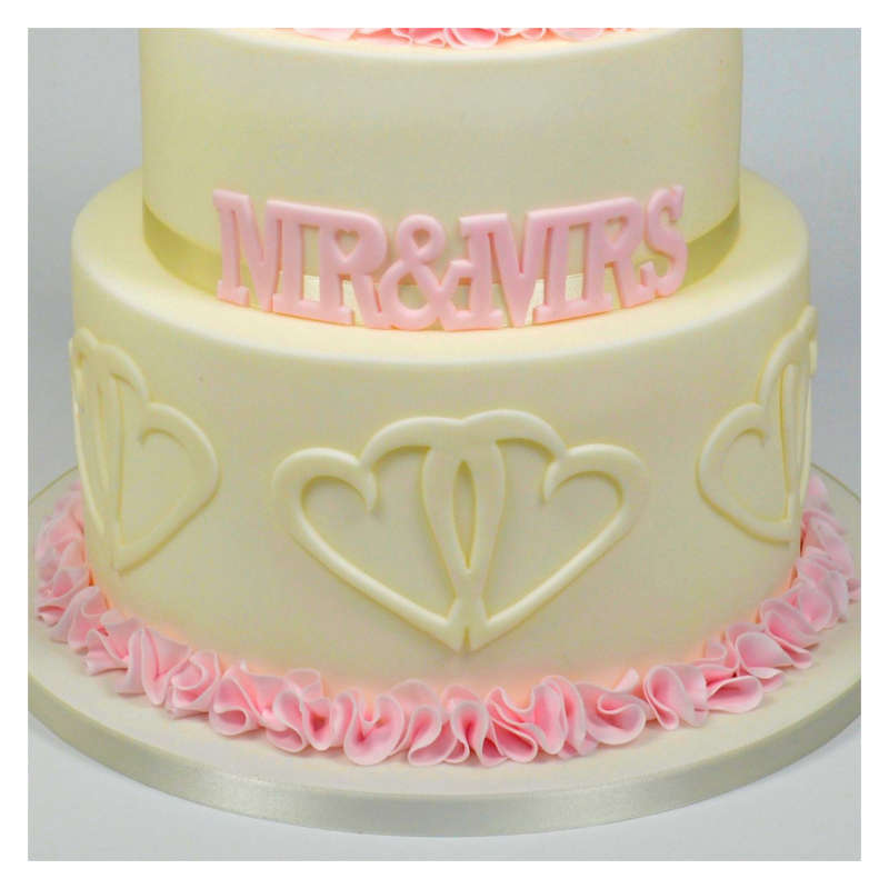 FMM - Entwined Hearts - Shaped Sugarcraft Icing Cutter for Cake Decorating