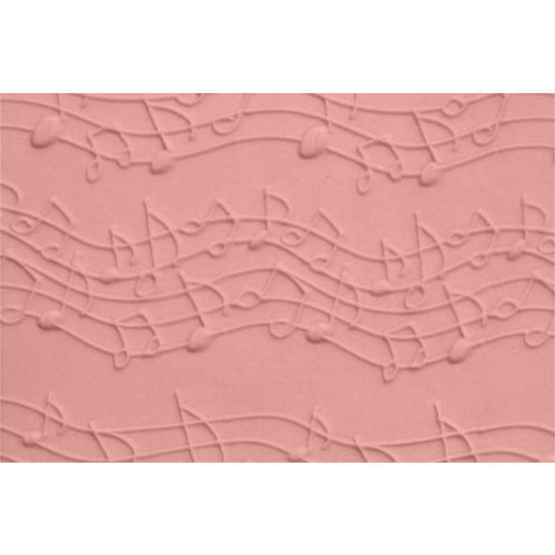 FMM Embossed Patterned Impression Cake Icing Rolling Pin 16.5 cm x 1.2 cm MUSIC