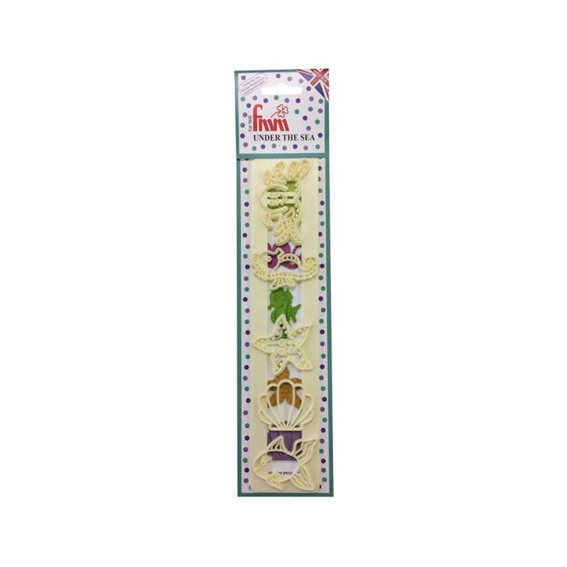 FMM Under the Sea Motifs Modelling Sugarcraft Cake Decorating Tappit Cutter
