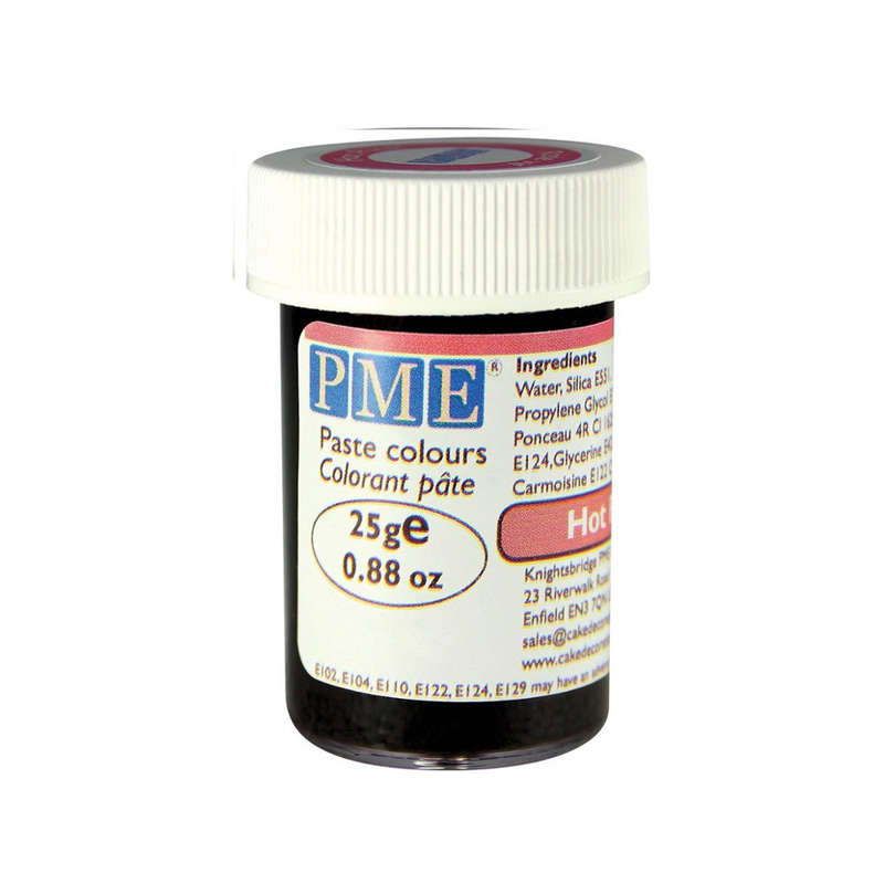 PME 25g HOT PINK Food Fondant Icing Colouring Paste Gel Sugarcraft for Cakes
