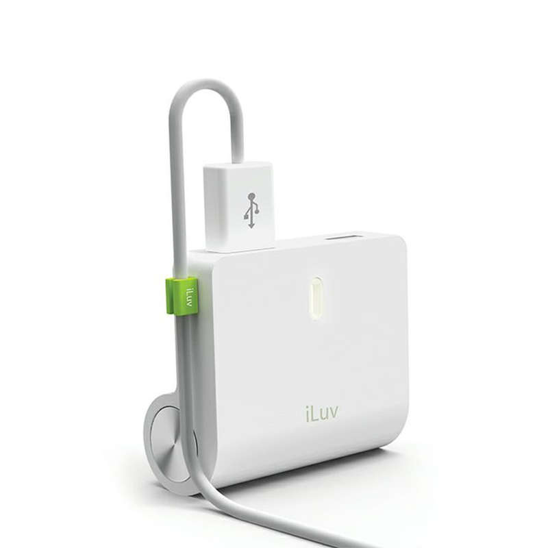 iLuv IAD710 Rockwall Dual Twin USB Swivel Wall Main Charger For iPad iPhone iPod