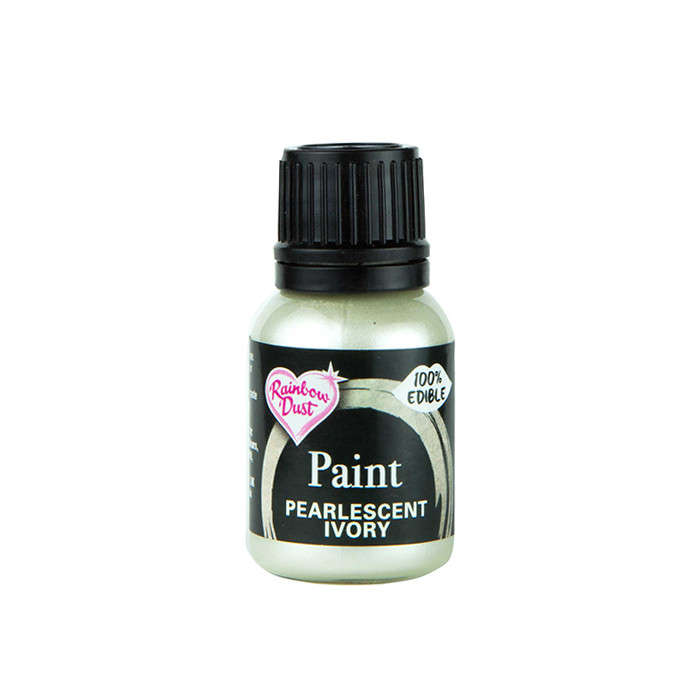 Rainbow Dust Edible Food Paint METALLIC PEARLESCENT IVORY For Cake Decorating