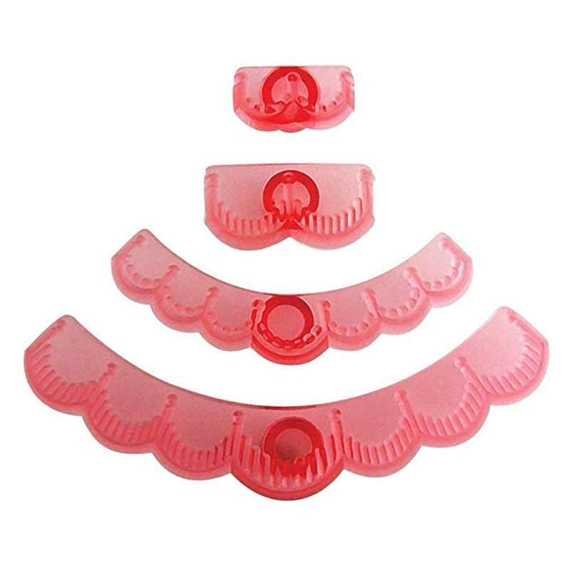 JEM Set of 4 STITCH EDGE Border Design Cutters Icing Sugarcraft Cake Decoration