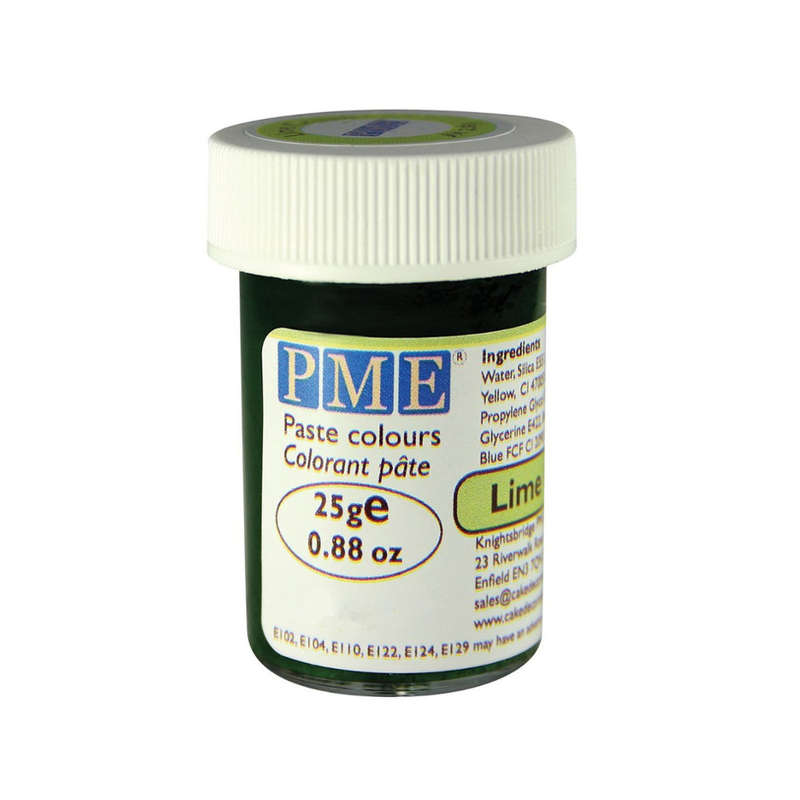 PME 25g LIME CRUSH GREEN Food Fondant Icing Colouring Paste Gel Sugarcraft Cake
