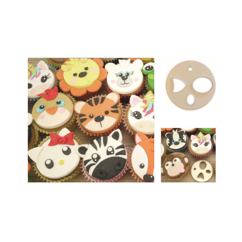 FMM Mix n Match Face Cutter - Cake Decorating Cupcakes Novelty Sugarcraft